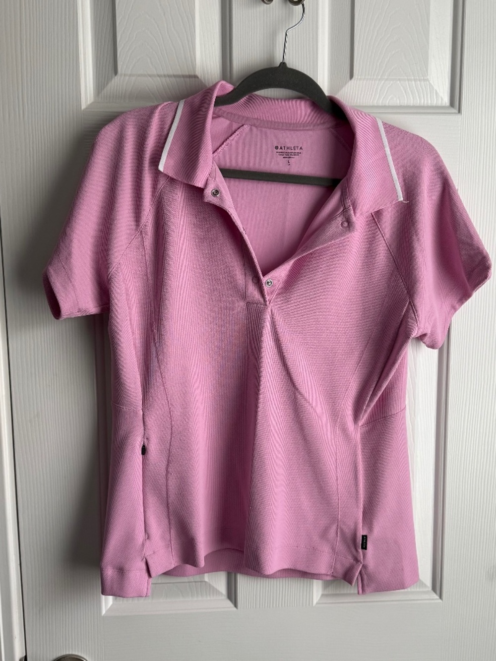 Athleta Everyday Polo Pink | Size L | Good